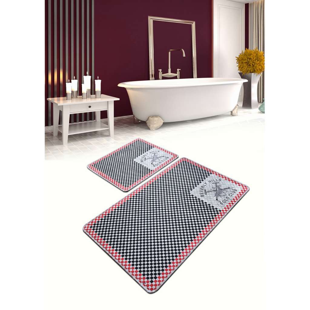 home24 Badematte Red (2-teilig)