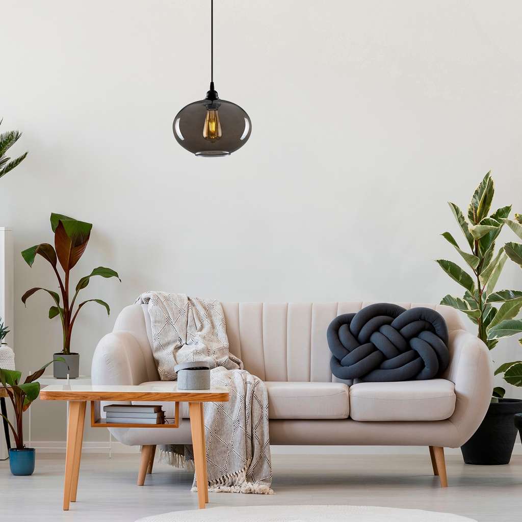 home24 Pendelleuchte Smoked I