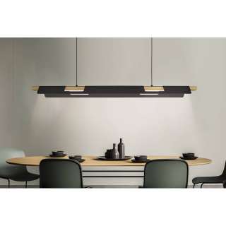 home24 LED-Pendelleuchte Ermua