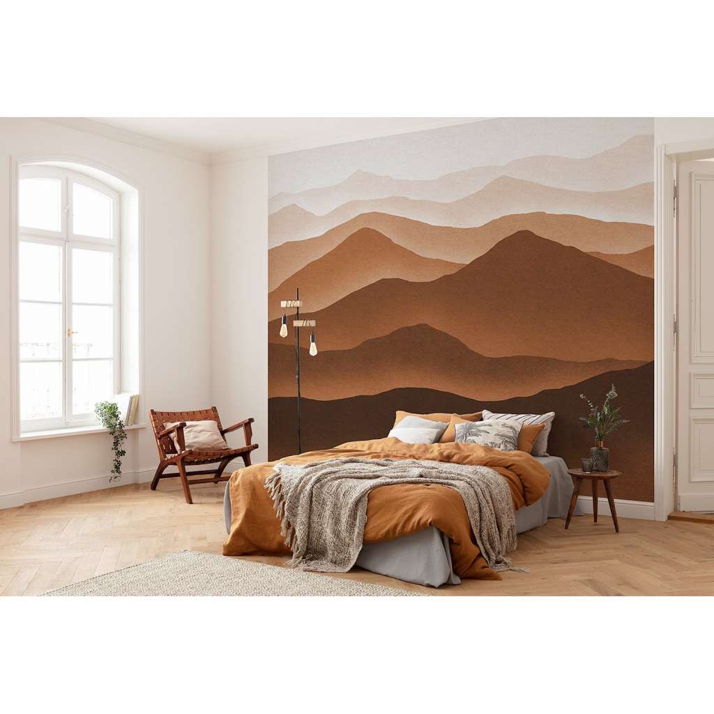 home24 Vlies Fototapete Macchiato Mountains