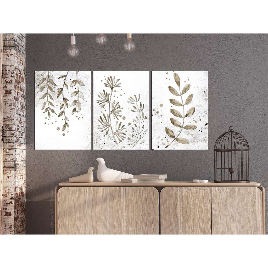 home24 Wandbild Twigs (3-teilig)