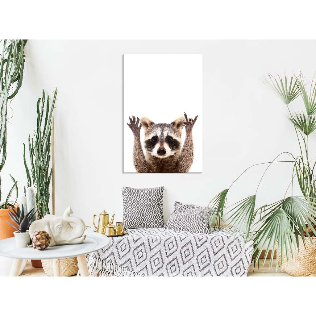 home24 Wandbild Raccoon