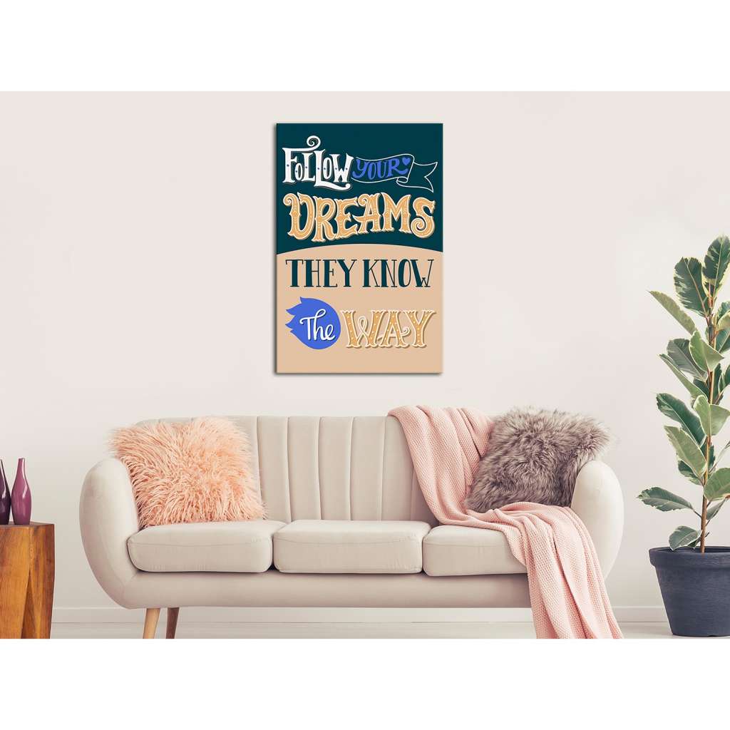 home24 Wandbild Follow Your Dreams