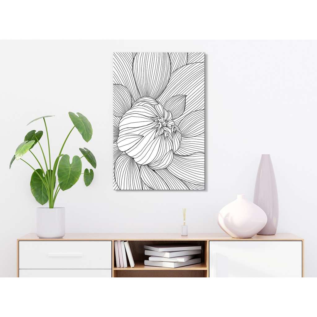 home24 Wandbild Flower Line