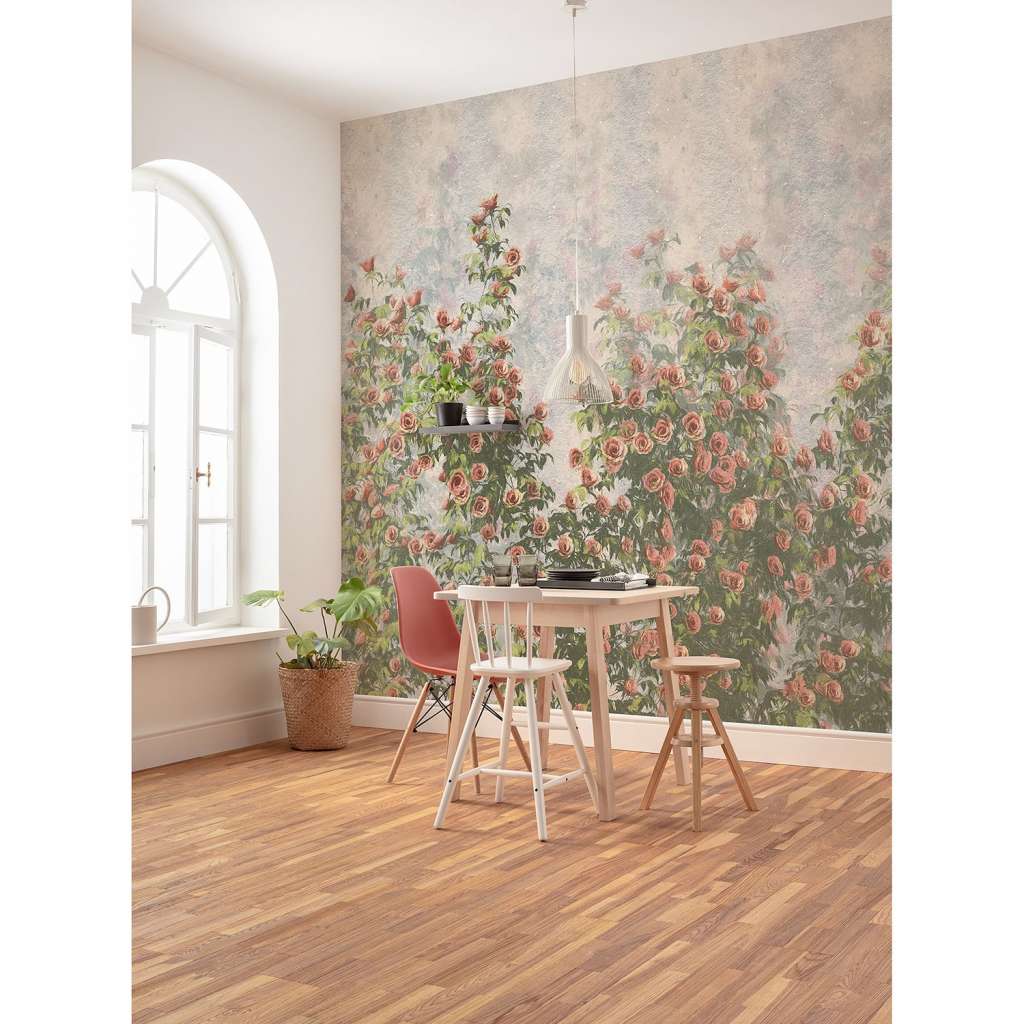 home24 Vlies Fototapete Wall Roses