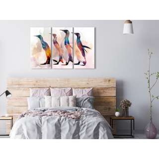 home24 Wandbild Penguin Wandering (3-teilig)