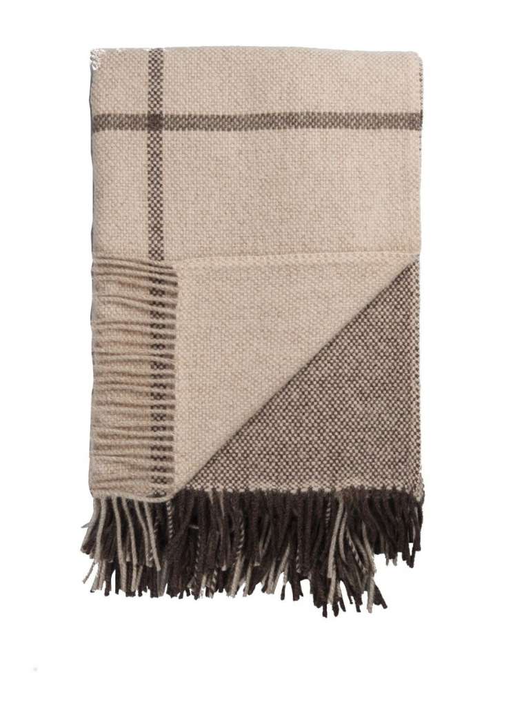 Roros Tweed - Filos Decke - brown - indoor