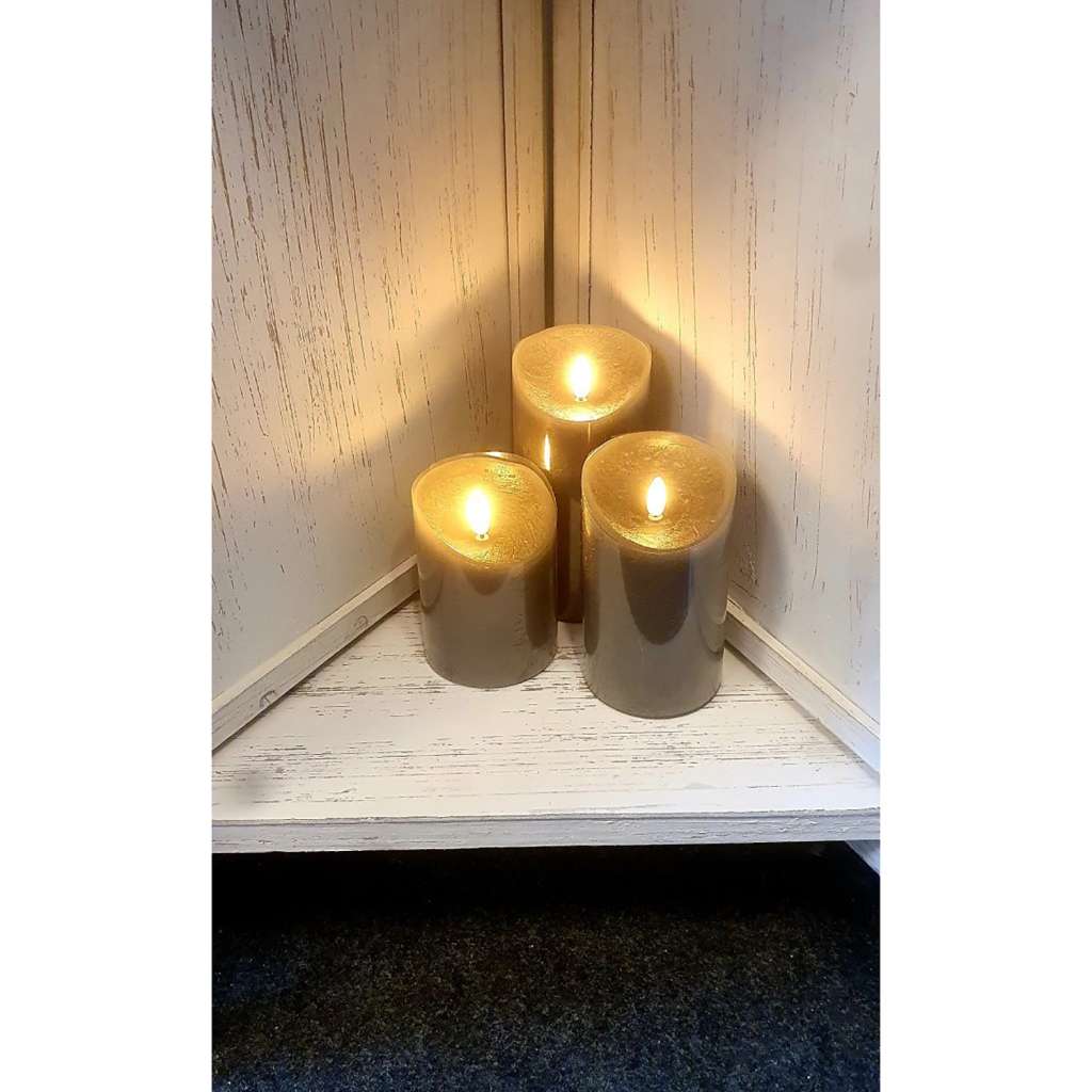 home24 LED-Kerze Esberg (3-teilig)