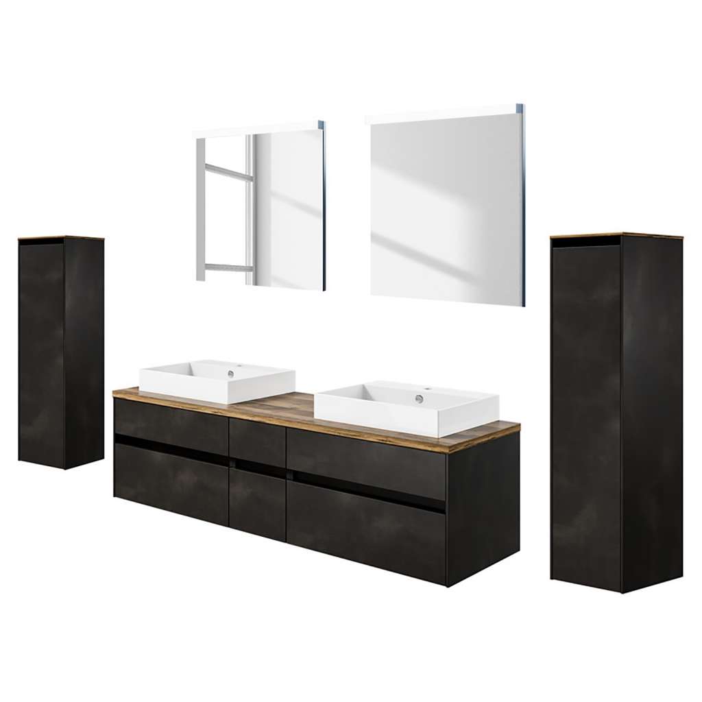 home24 Badezimmerset Unique VIII (4-teilig)