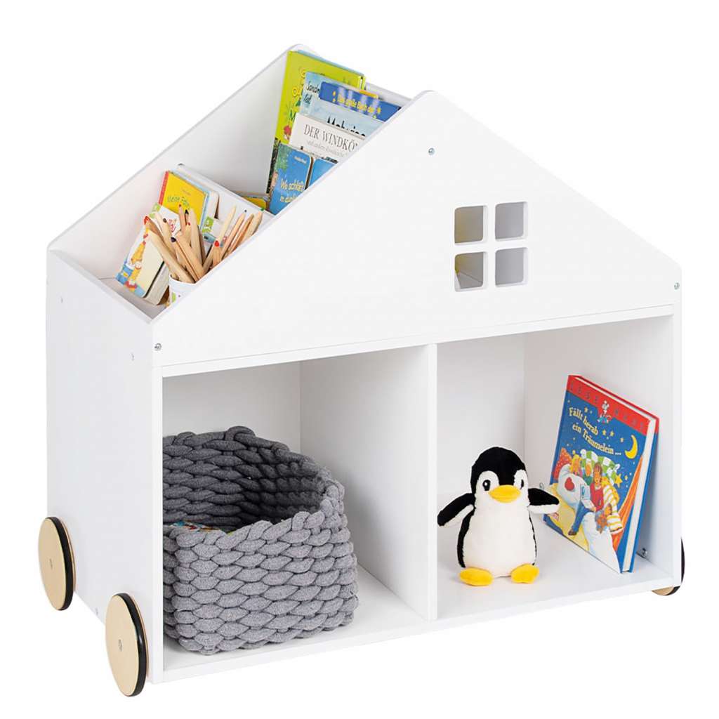 home24 Spielzeugkiste mit Rollen Hus