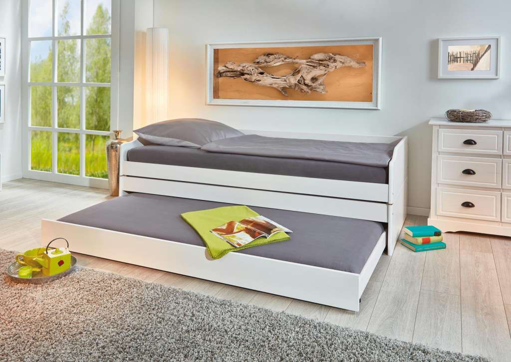 Funktionscouch  Lotar 80x190 ¦ weiß Kindermöbel > Kinderbetten - Höffner
