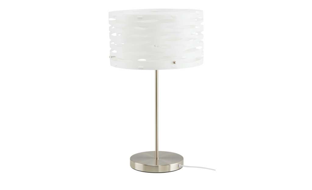 for friends Tischleuchte, 1-flammig, Nickel, Schirm mit Stanzung ¦ weiß Ø: 30 Lampen & Leuchten > Innenleuchten > Tischlampen - Höffner