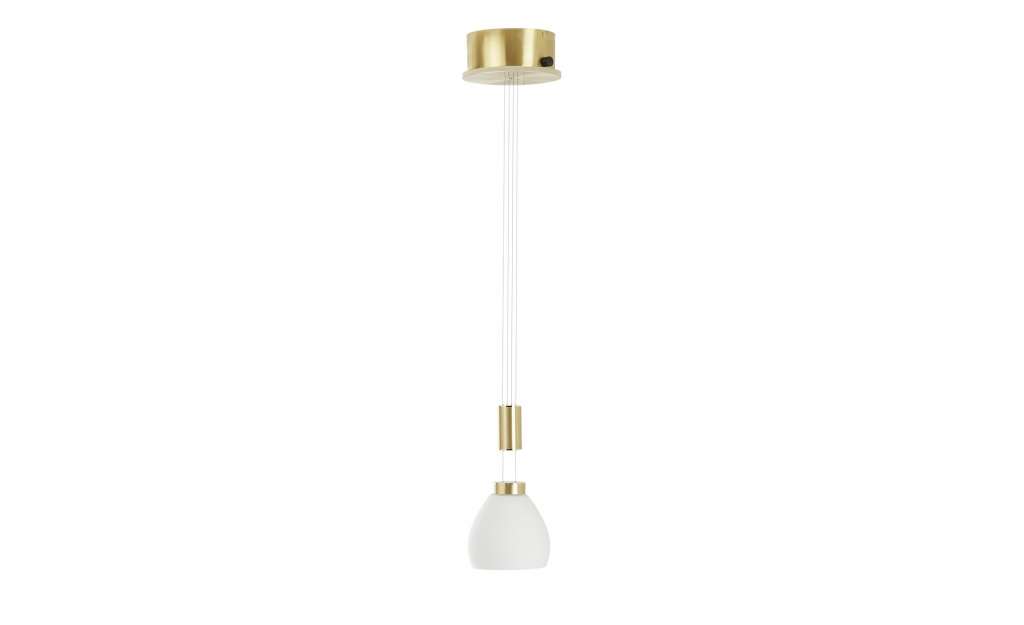 B-Leuchten LED-Pendelleuchte, 1-flammig, messing-matt ¦ gold Ø: 20 Lampen & Leuchten > Innenleuchten > Deckenleuchten - Höffner
