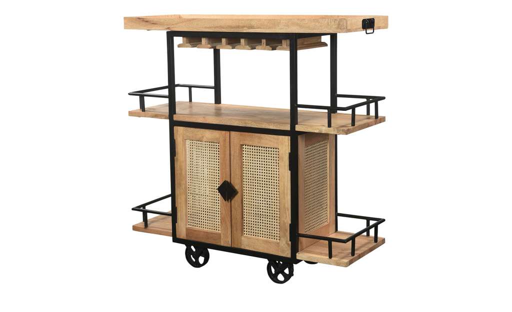 Bartisch auf Rollen  Lee ¦ holzfarben Tische > Bartische - Höffner