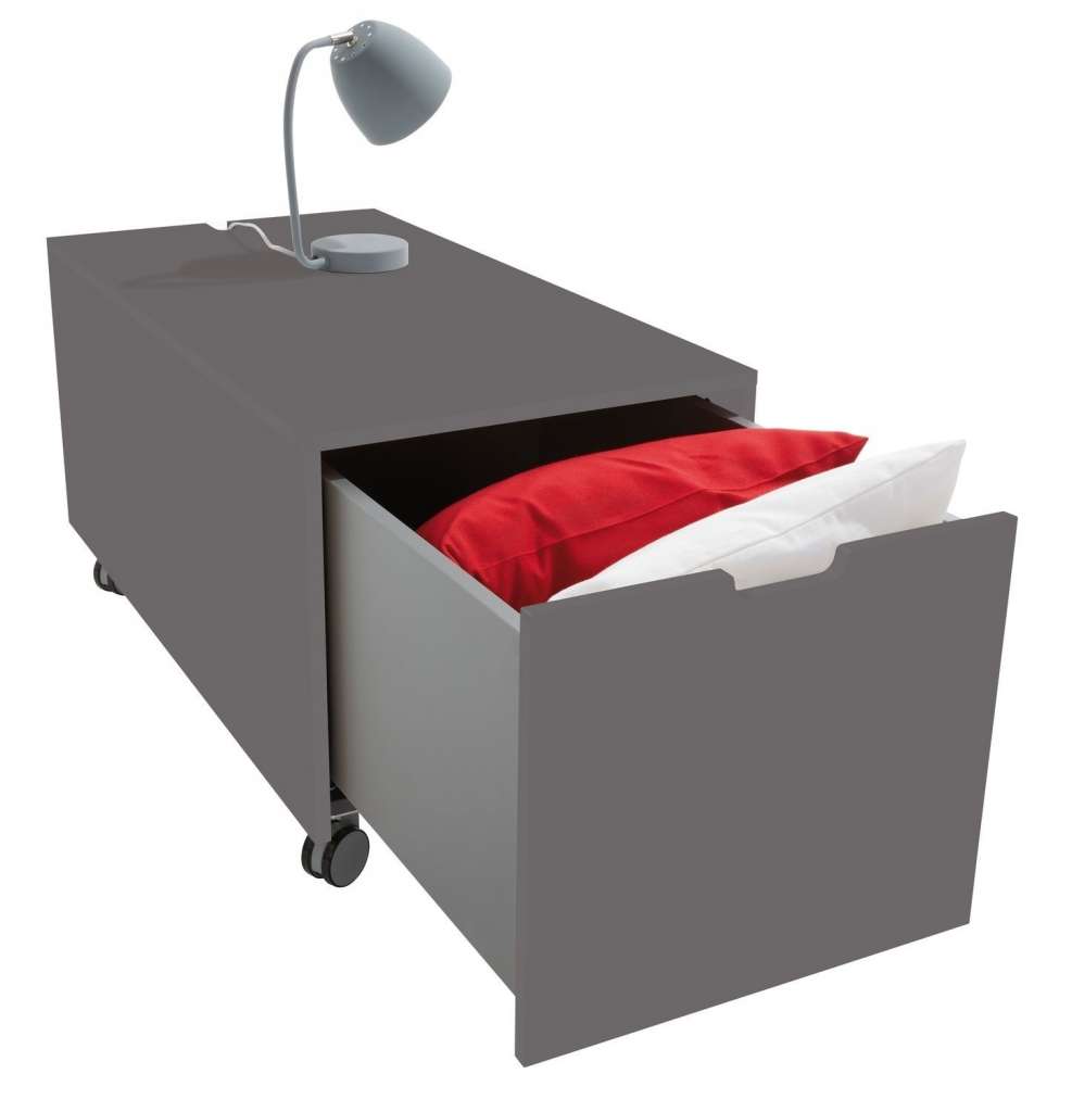 Müller Möbelwerkstätten - Bettkasten 16 - Anthrazitgrau - KOMFORT - 93 x 46,8 - indoor