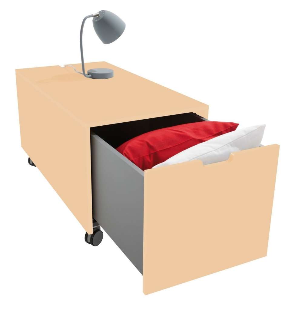 Müller Möbelwerkstätten - Bettkasten 16 - Mildorange - KOMFORT - 103 x 46,8 - indoor