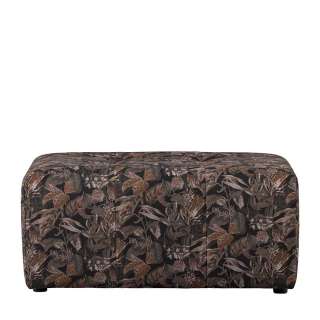 Bunter Samthocker Floral rechteckiger Form