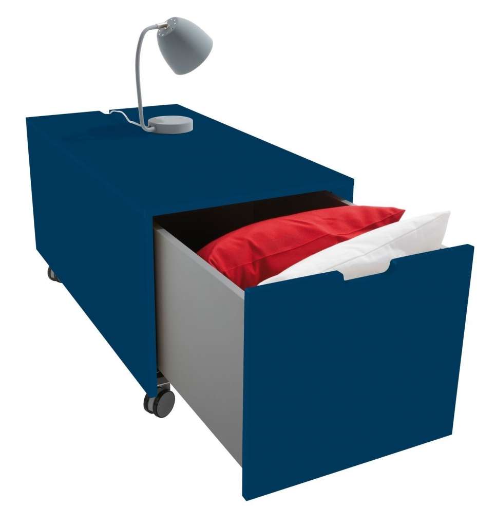 Müller Möbelwerkstätten - Bettkasten 16 - Sattblau - KOMFORT - 93 x 46,8 - indoor