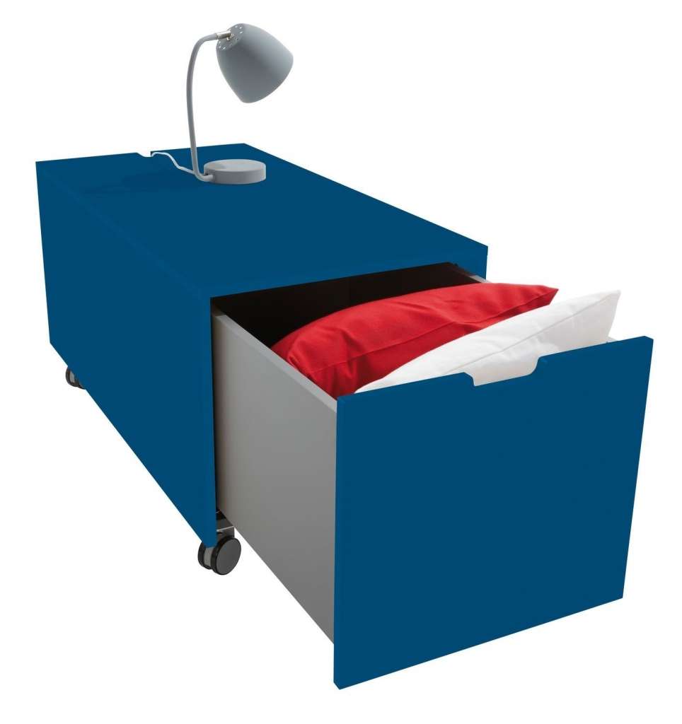 Müller Möbelwerkstätten - Bettkasten 16 - Kapitänsblau - KOMFORT - 93 x 46,8 - indoor