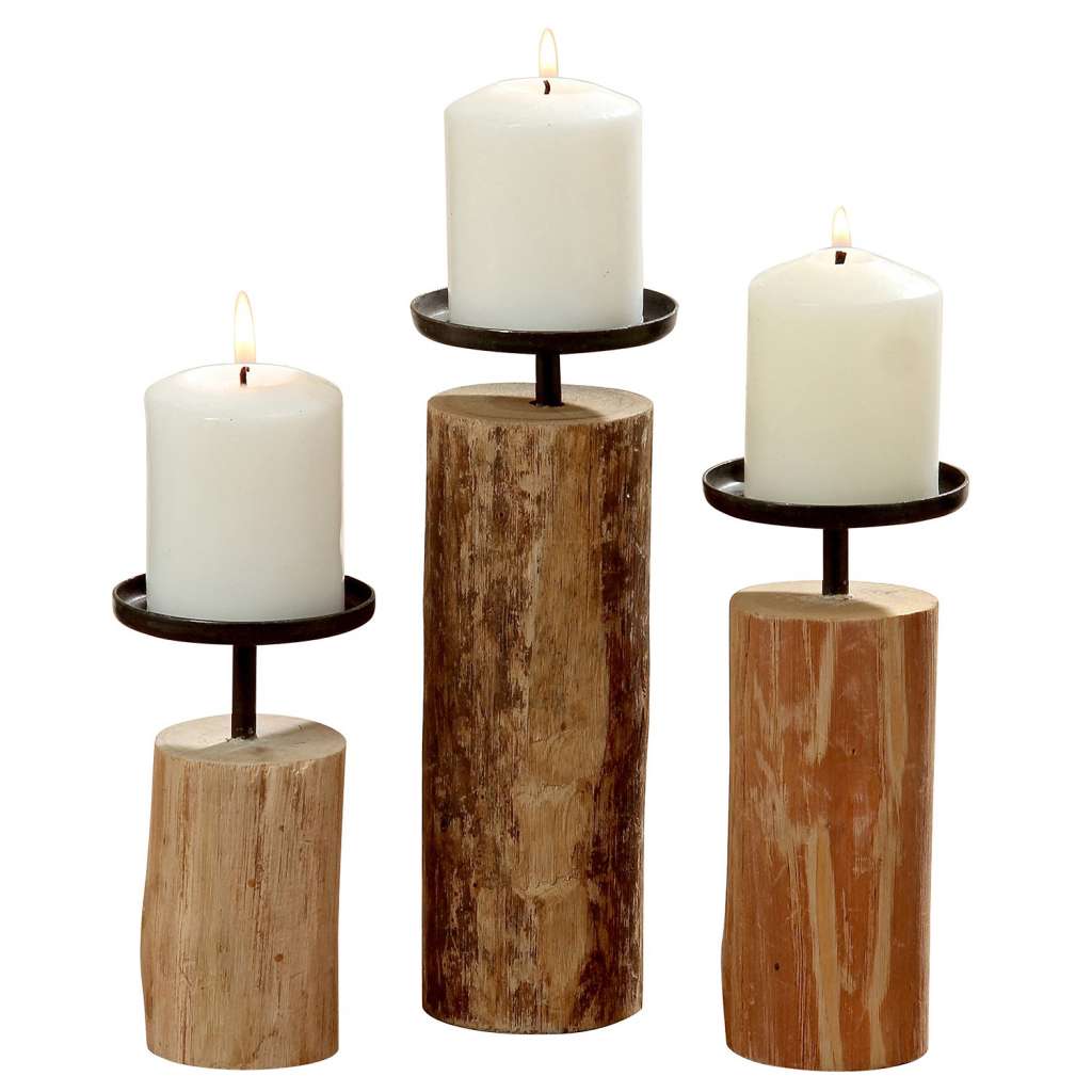 home24 Kerzenhalter Tempe (3-teilig)