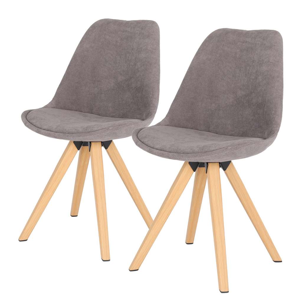 home24 Polsterstuhl Taskan II (2er-Set)