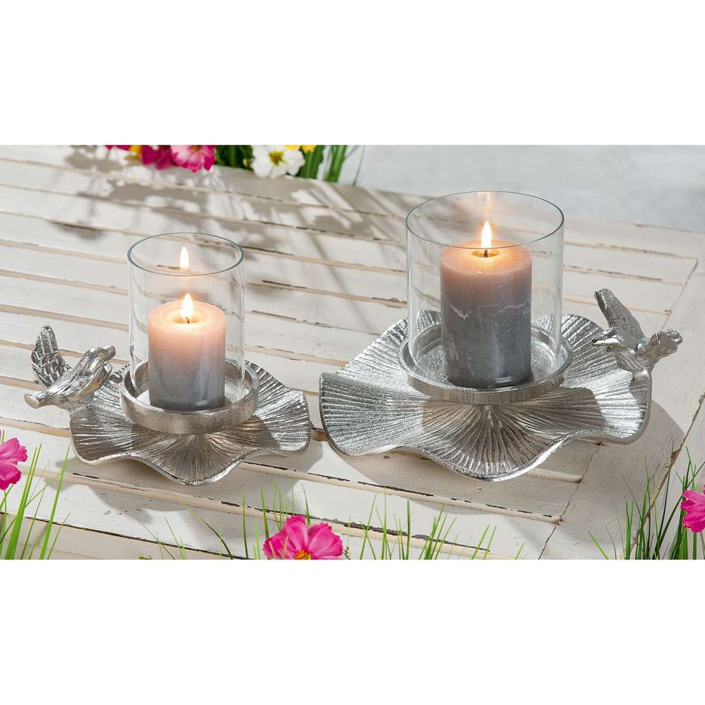 home24 Kerzenleuchter mit Vogel