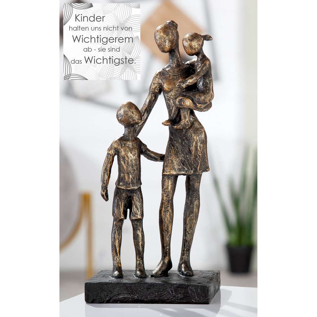 home24 Skulptur Mutter mit Kindern