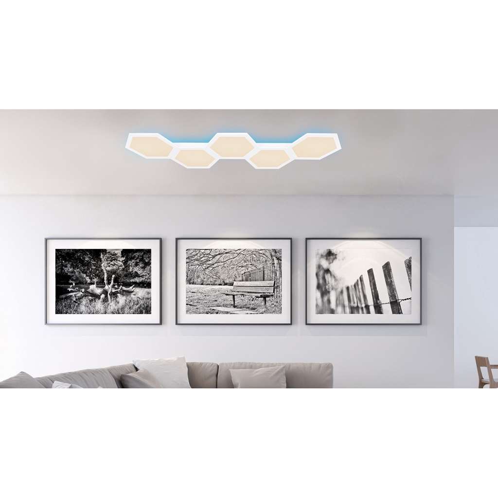 home24 LED-Deckenleuchte Leanara IX