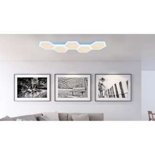 home24 LED-Deckenleuchte Leanara IX