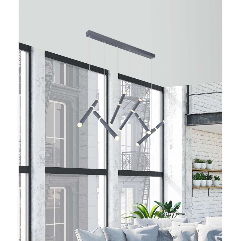 home24 LED-Pendelleuchte Kelsy II