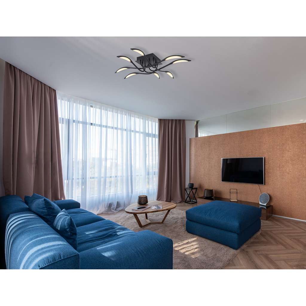 home24 LED-Deckenleuchte Kaela II