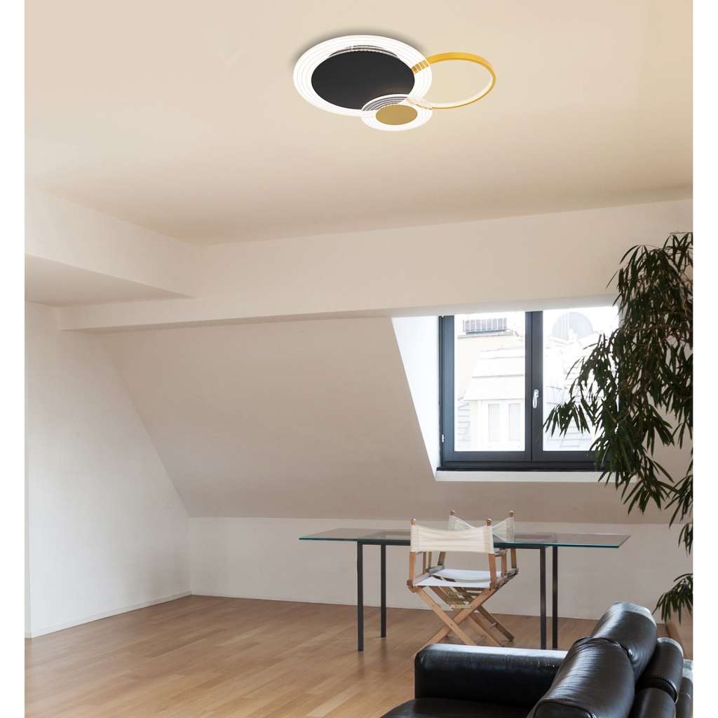 home24 LED-Deckenleuchte Senna