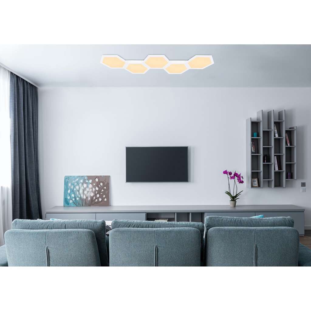 home24 LED-Deckenleuchte Leanara VIII