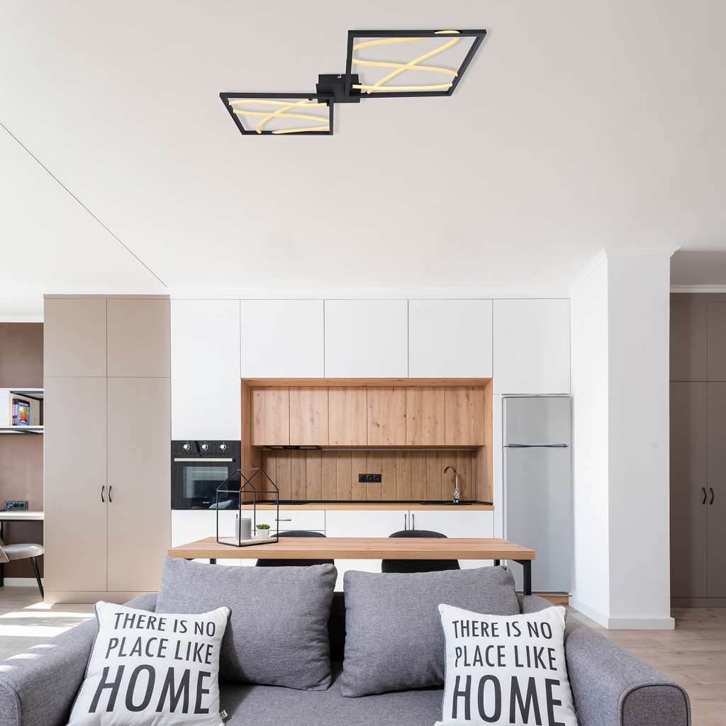 home24 LED-Deckenleuchte Kaia II