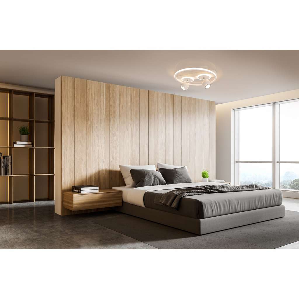 home24 LED-Deckenleuchte Ronda