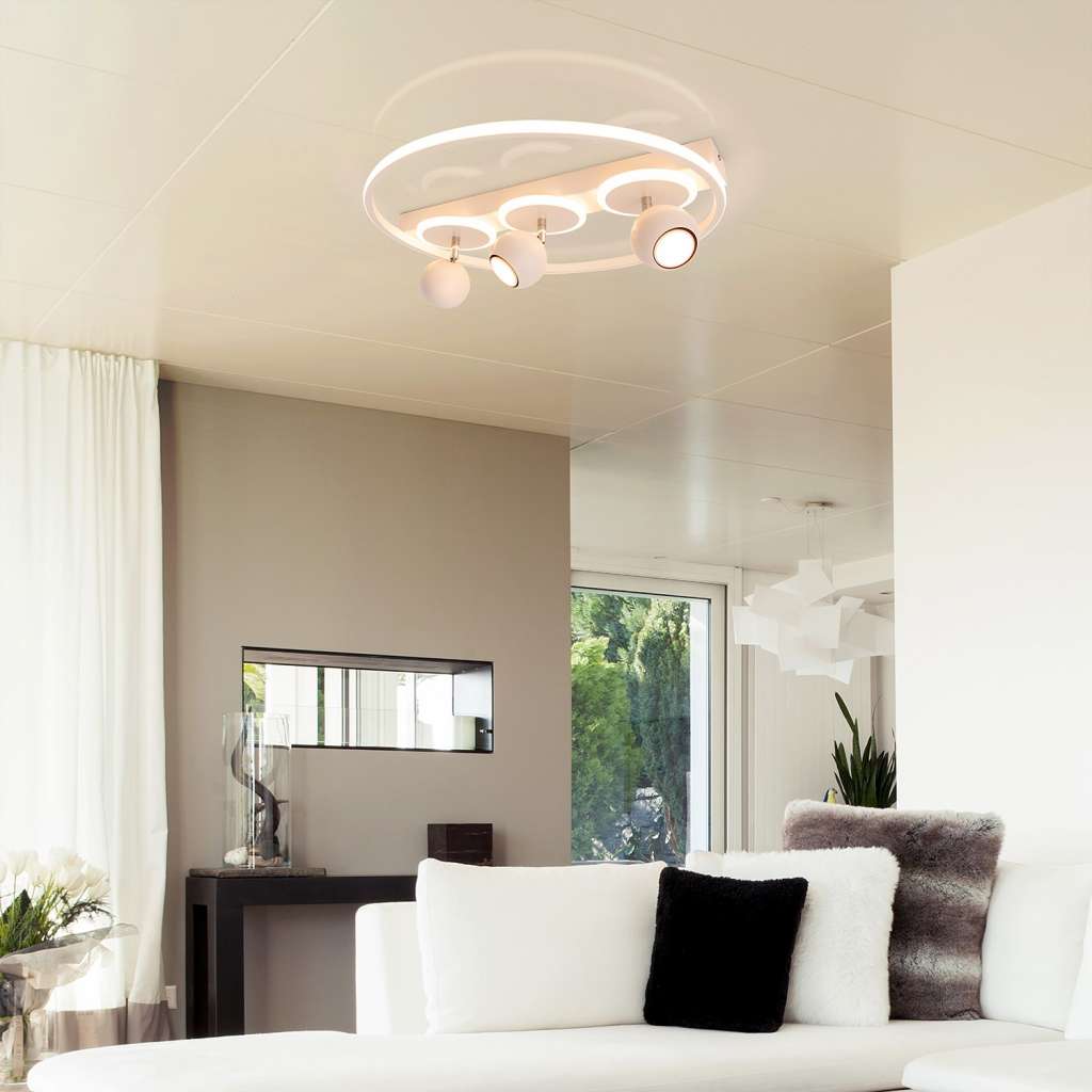 home24 LED-Deckenleuchte Ronda