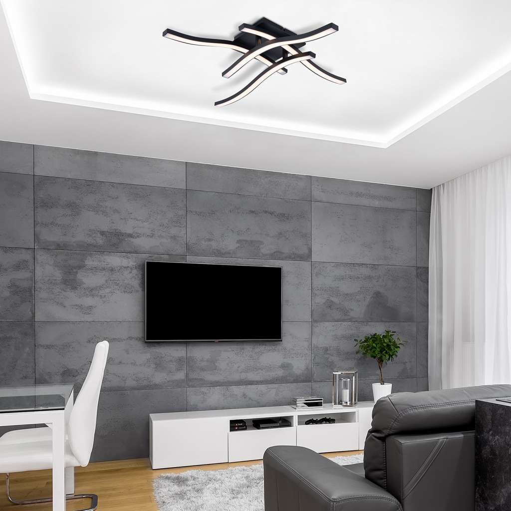 home24 LED-Deckenleuchte Onda III