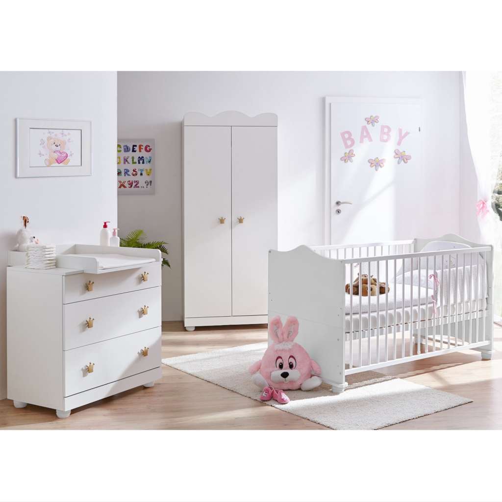 home24 Babyzimmer-Set Prinzessin I (2-teilig)
