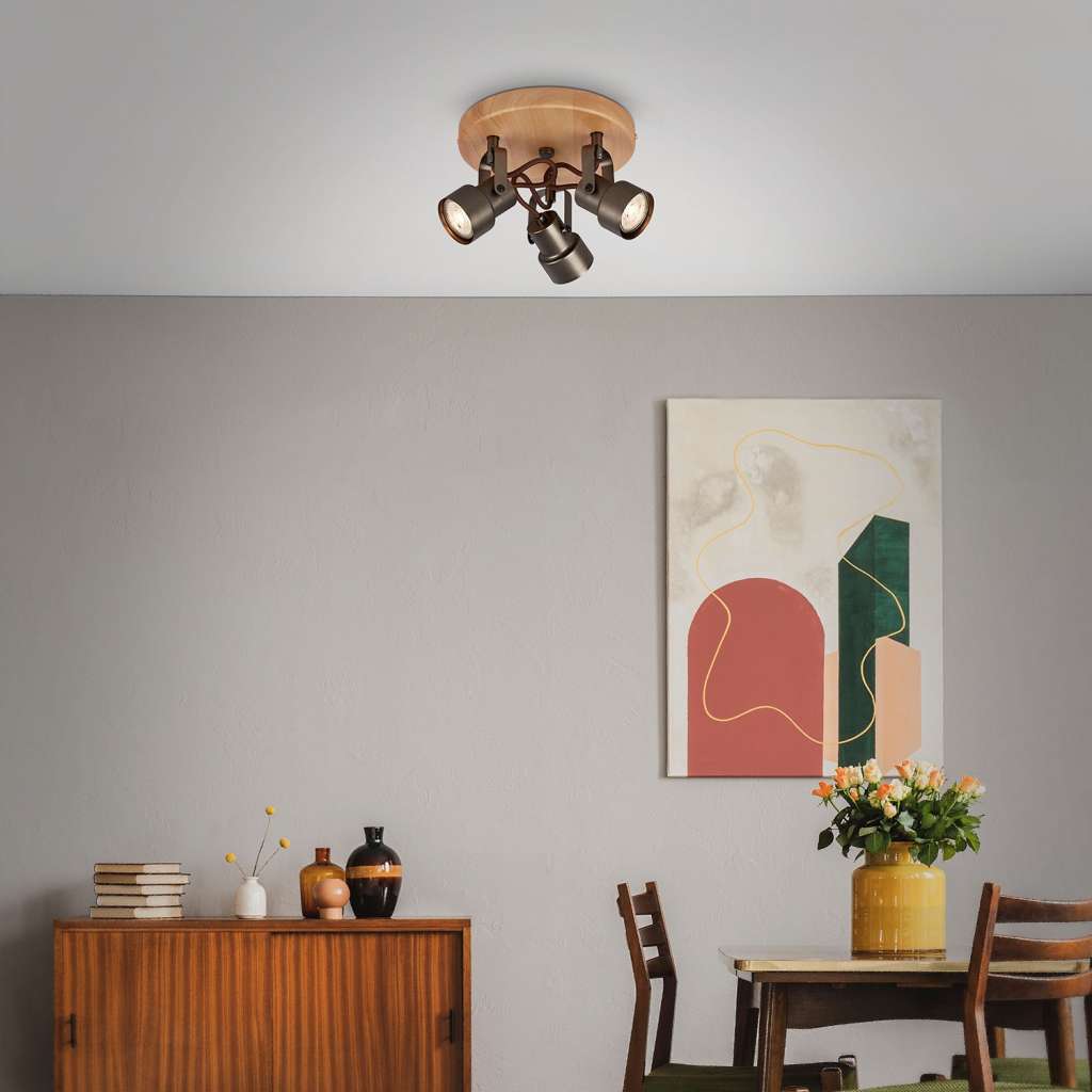 home24 LED-Deckenleuchte Tahun III