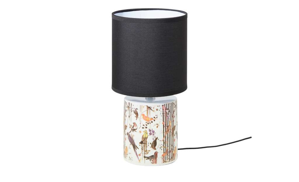 for friends Keramik-Tischleuchte, 1-flammig, schwarz ´Vögel´ klein ¦ schwarz Ø: 15 Lampen & Leuchten > Innenleuchten > Tischlampen - Höffner