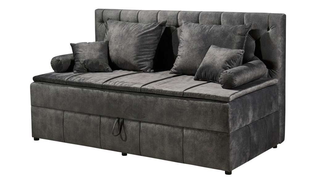 uno Polsterliege mit Bettkasten Cora ¦ grau Betten > Polsterbetten - Höffner