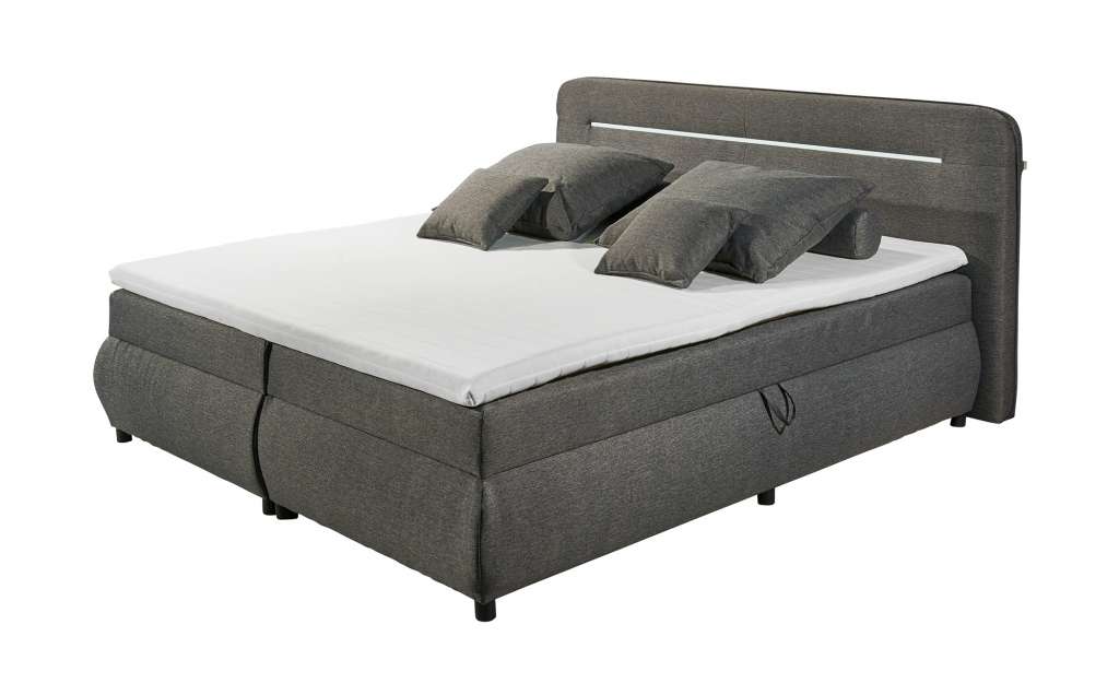uno Polsterbett mit LED-Beleuchtung Toni ¦ grau Betten > Polsterbetten - Höffner