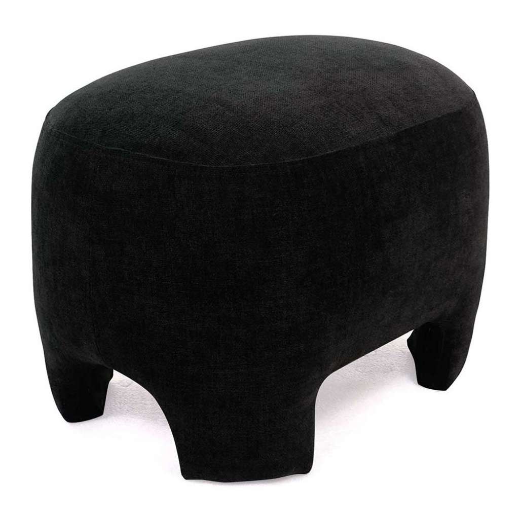 Design Beistellhocker in Anthrazit 41 cm Sitzhöhe