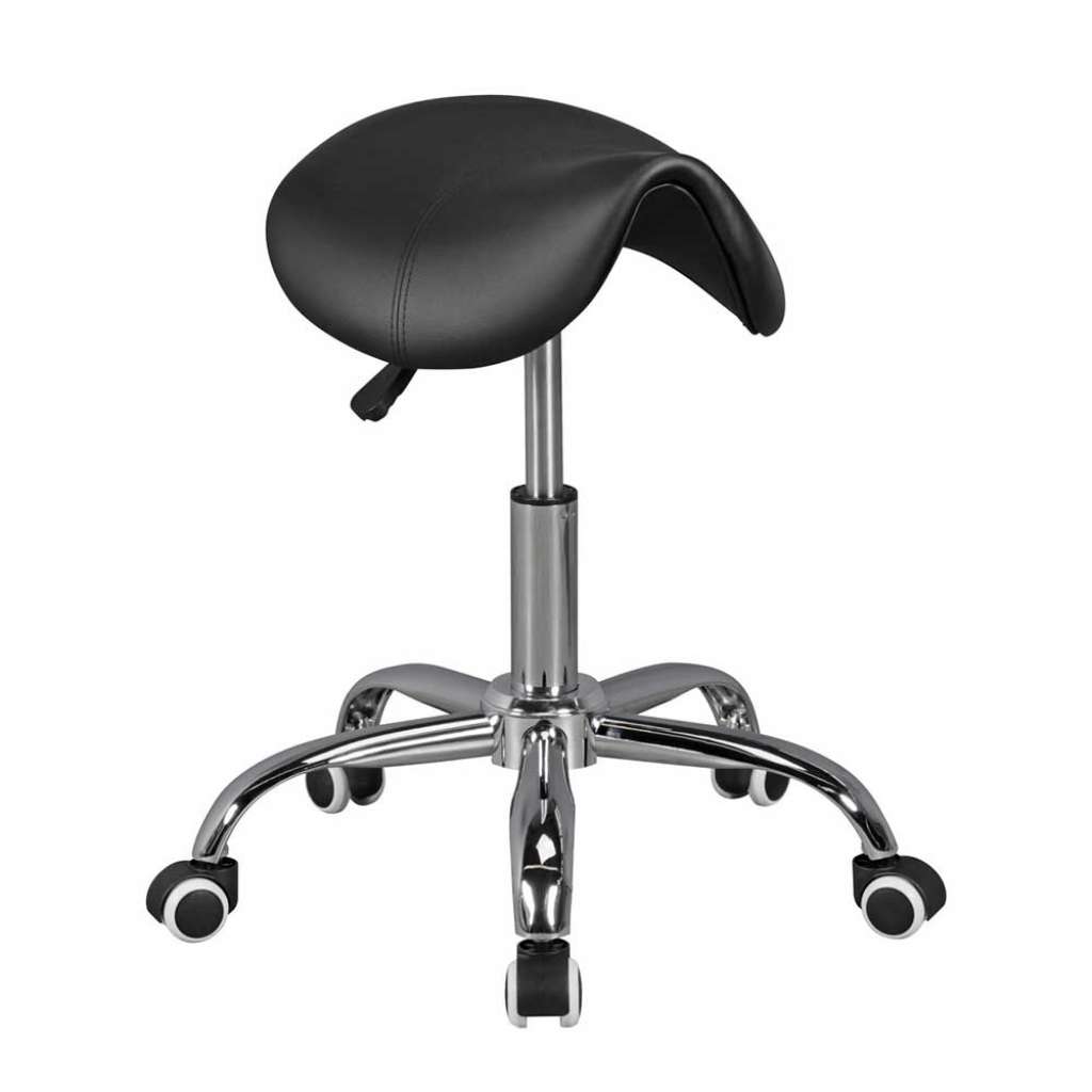 Hocker mit Sattelsitz drehbar weichen Kunststoffrollen