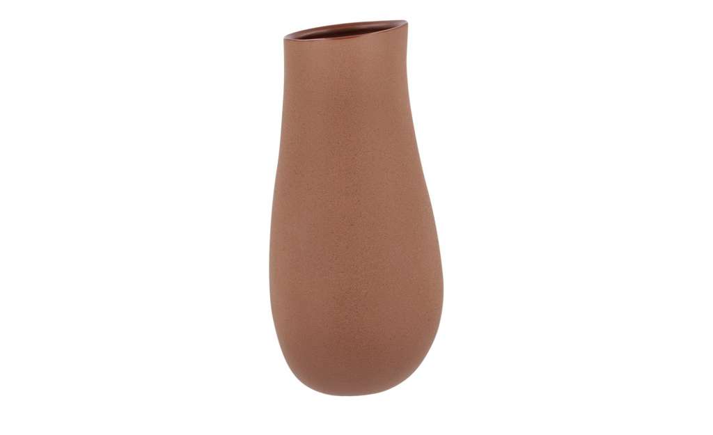 Vase ¦ braun ¦ Steinzeug Ø: 17 Dekoration > Vasen - Höffner