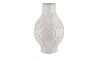 Vase ¦ weiß ¦ Steinzeug Ø: 17.5 Dekoration > Vasen - Höffner