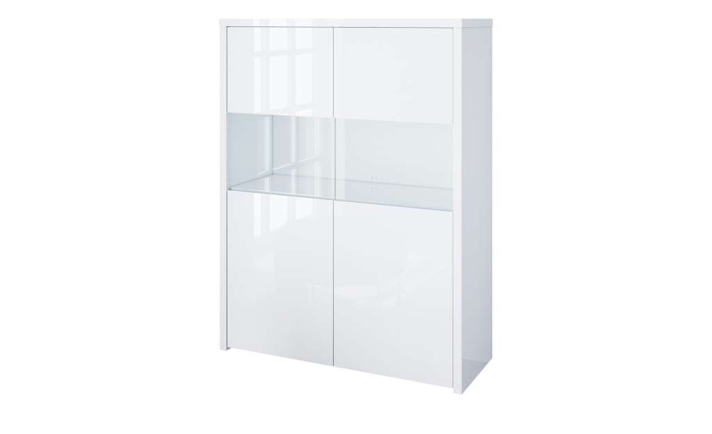 Vitrine  Sencillo ¦ weiß Kommoden & Sideboards > Vitrinen - Höffner