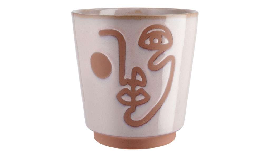 Übertopf  Face ¦ rosa/pink ¦ Steinzeug Ø: 16 Dekoration > Dekoartikel - Höffner