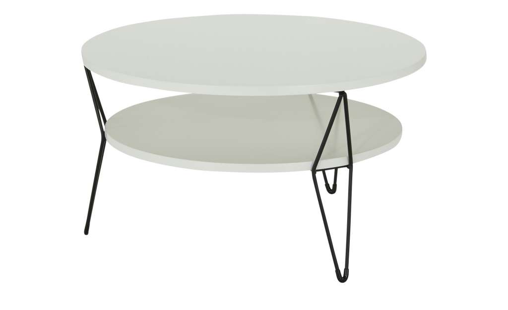 Couchtisch  Salina ¦ weiß Tische > Couchtische > Couchtische rund - Höffner