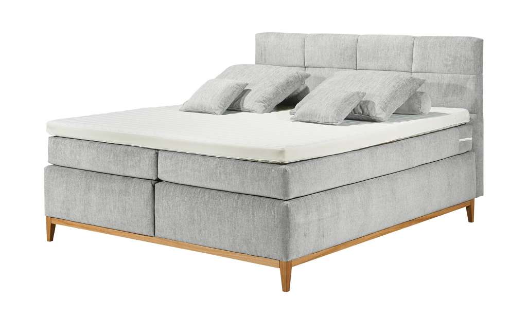uno Boxspringbett  Eleonor ¦ grau Betten > Boxspringbetten > Boxspringbetten 180x200 - Höffner